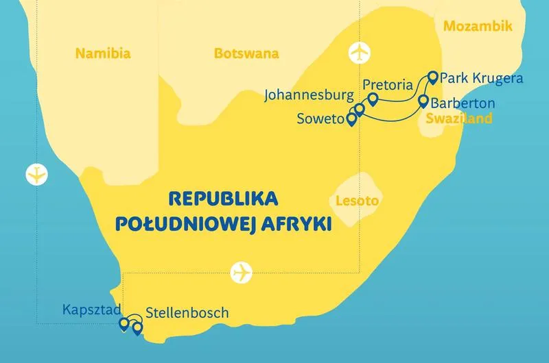 Jak długo trwa lot z Polski do RPA? Sprawdź, co warto wiedzieć!