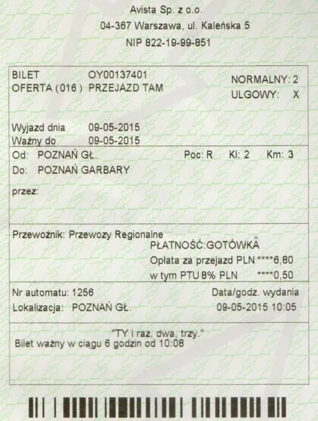 Bilety PKP