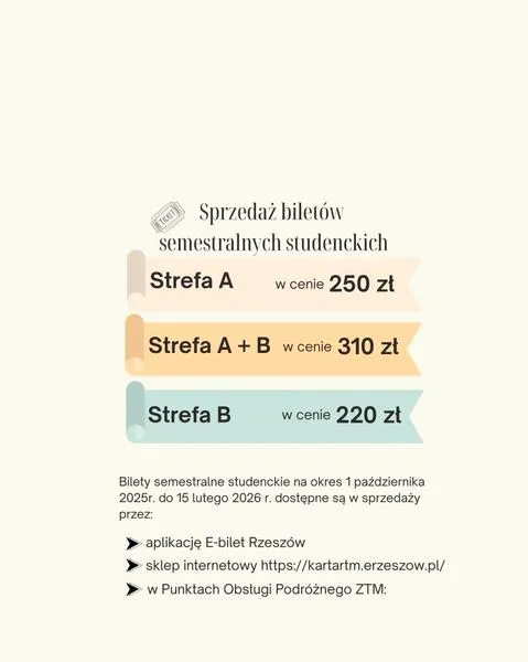 Bilety semestralne Kraków