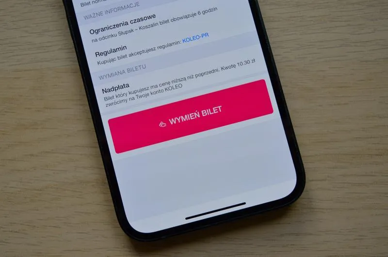 Jak odwołać bilet Koleo