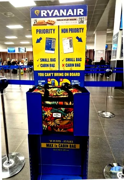 Rezerwacja bagażu w Ryanair