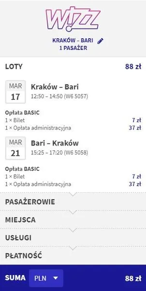 Tanie loty do Bari