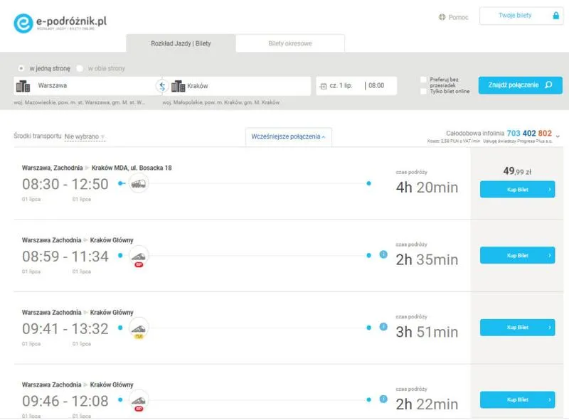 Terminy zwrotów biletów