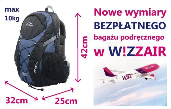 Zasady bagażu podręcznego Wizzair