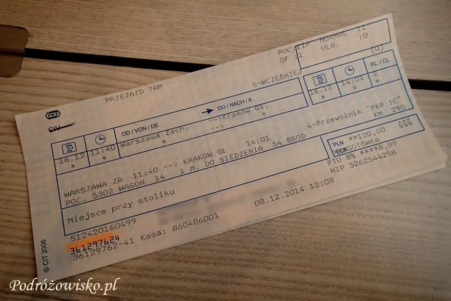 Zwrot biletów na pendolino